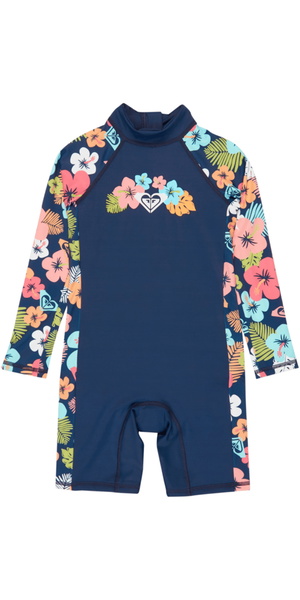 2026 Roxy Junior Morning Flower UV Suit ERLWR03361 - Mood Indigo Morning Flowers Tw